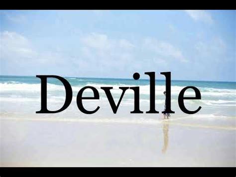 de ville meaning